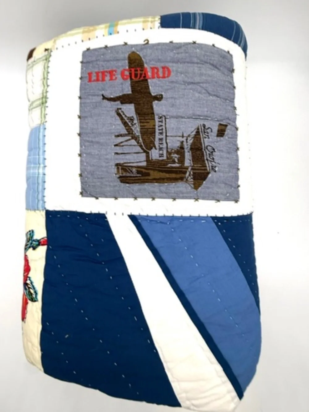 Pottery Barn Kids Surfside Patchwork Twin Quilt~Shams~Pillowcase~Rare~Vintage~